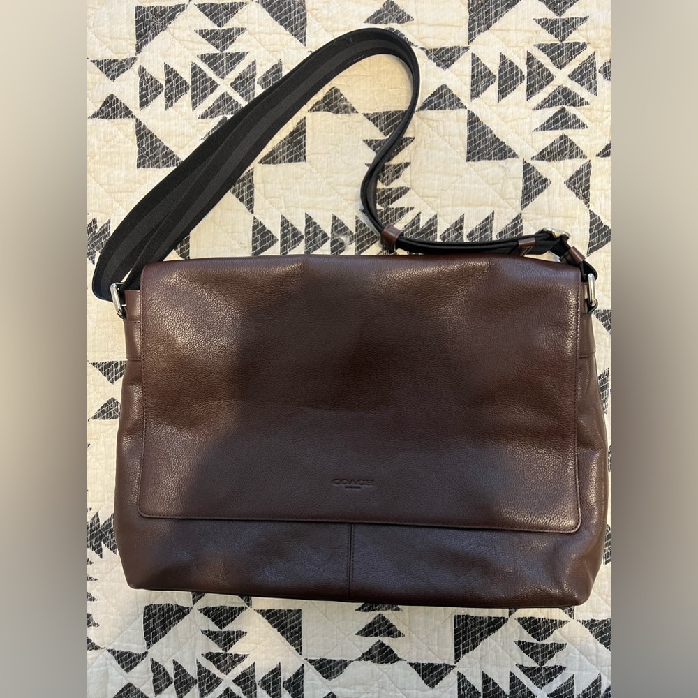 Coach Messenger Bag - Pebble Brown - Charles Messenger